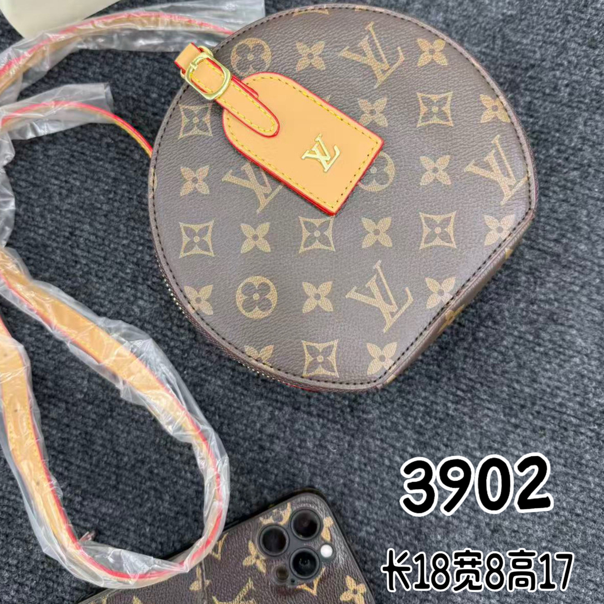 3902零钱包防刮韩版小圆包暗黑风时尚斜挎包字母潮流单肩