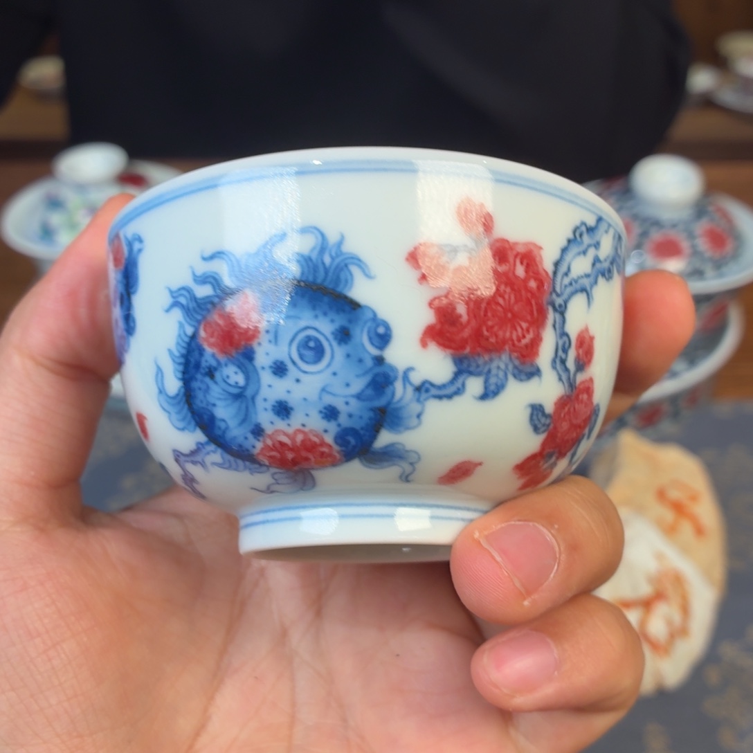 杯子瓷瓷姑娘景德镇陶瓷艺术