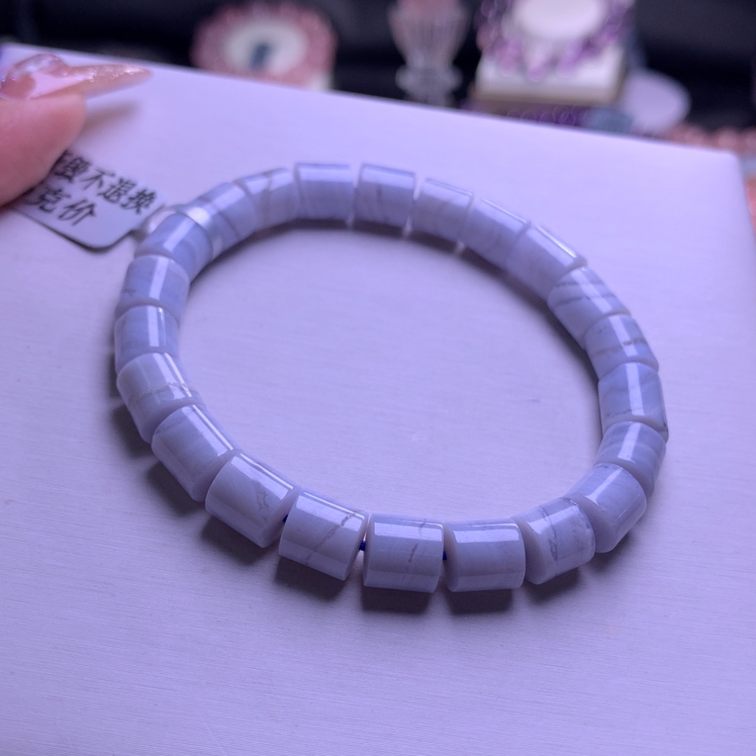 手链未镶嵌水晶蓝纹石7+