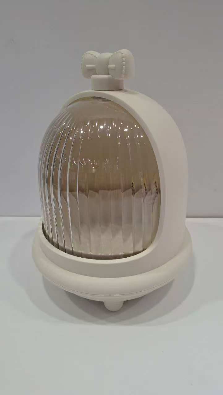 大容量首饰收纳桌面桌面收纳盒棉签防尘日系首饰盒