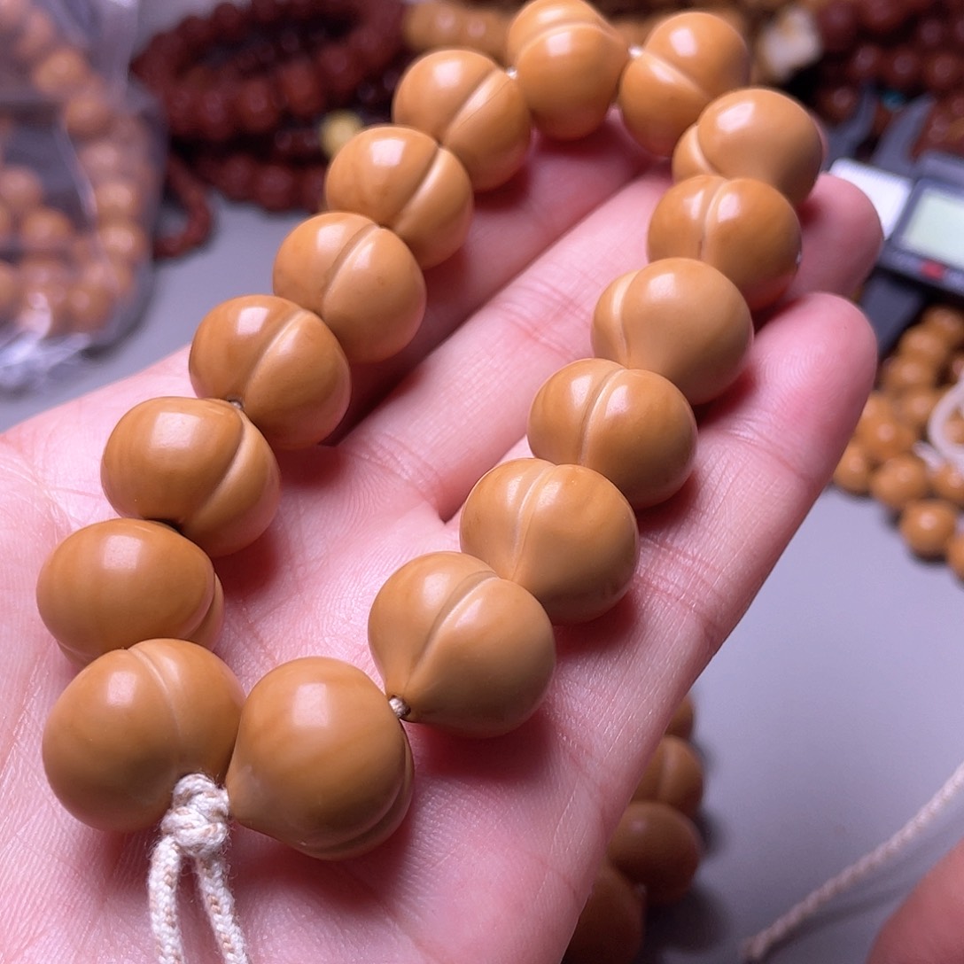 手串猴头核桃17尺寸镜面柯基屁桃手持全品无暇