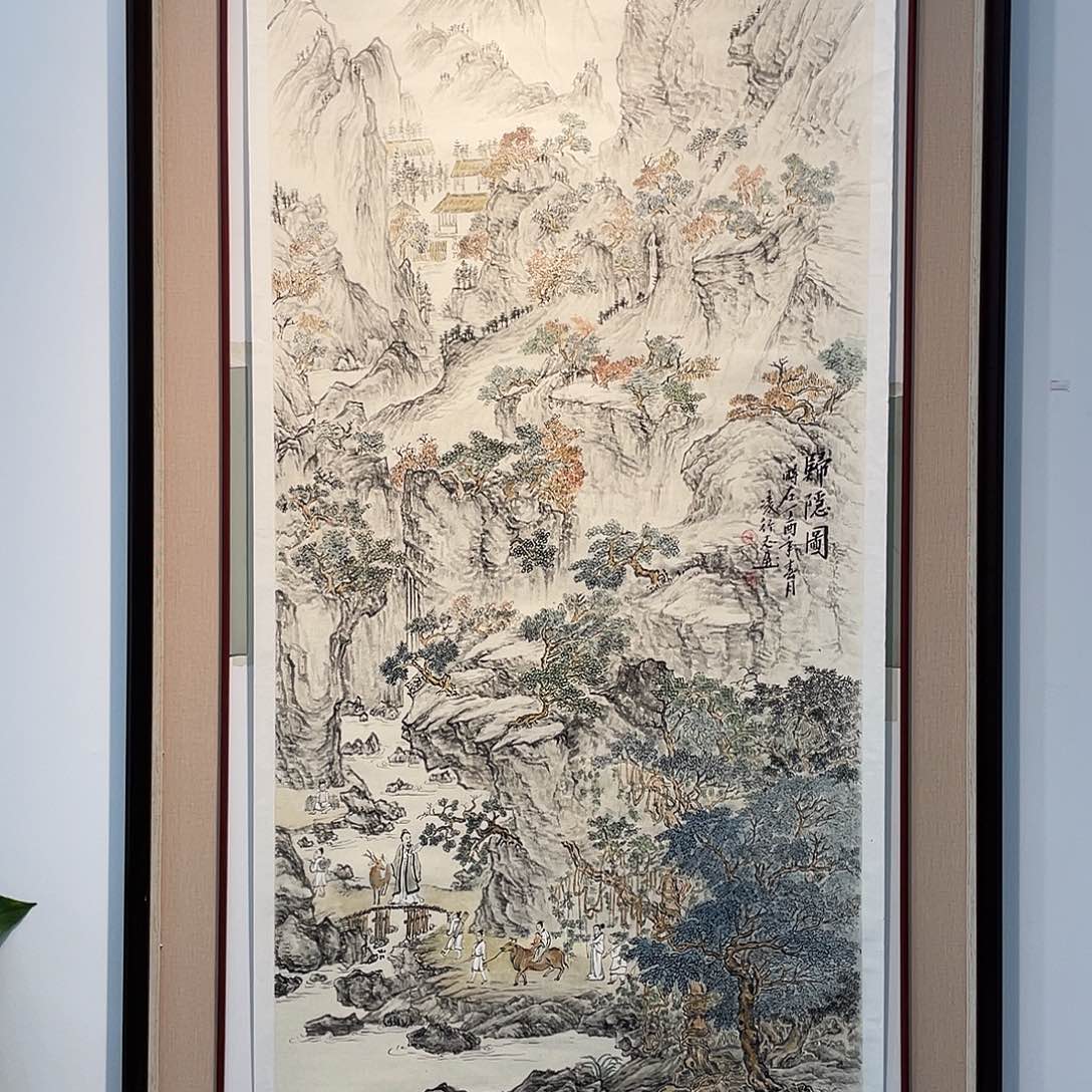 国画凌行志手绘作品