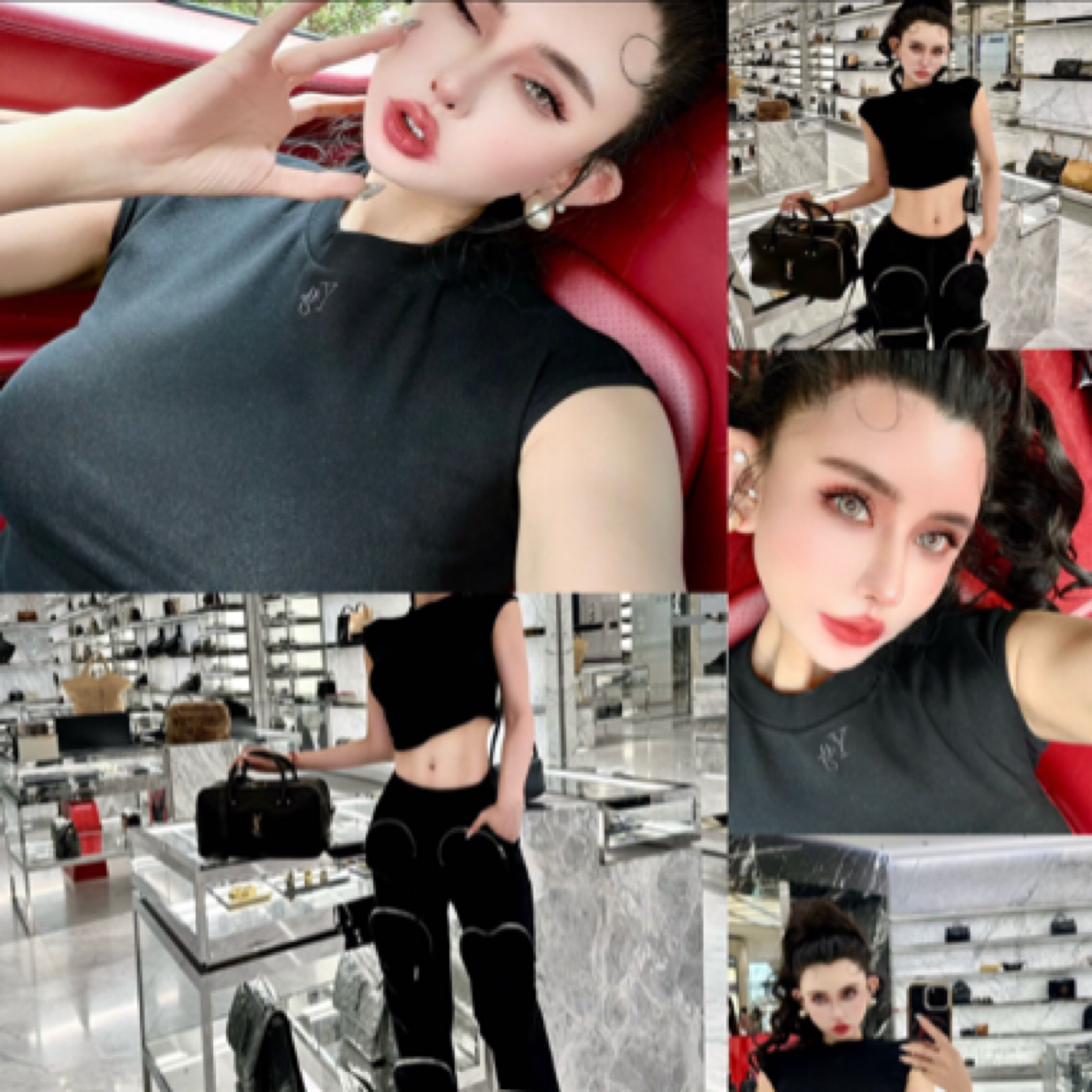 【歪宝设计品】帅气拽妹修身上衣+重工工装水洗卫裤