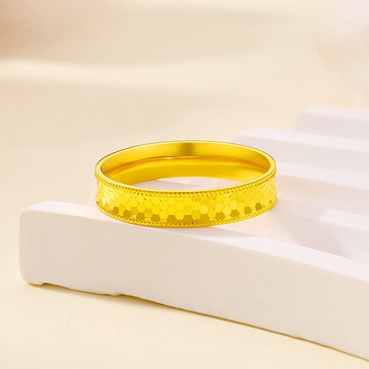 泰达专柜正品-龙鳞情侣指环