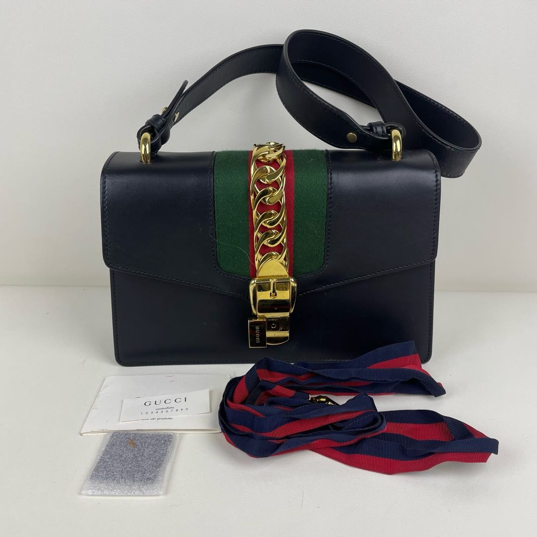 95新 GUCCI/古驰 古驰塞尔维亚单肩包 01906