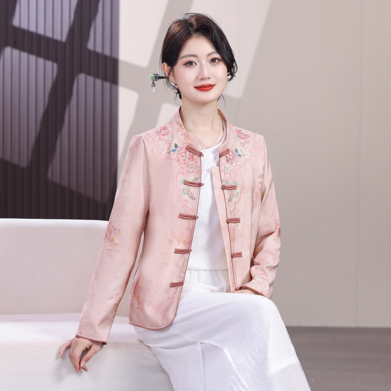 新中式时尚女装国风重工刺绣气质女装外套