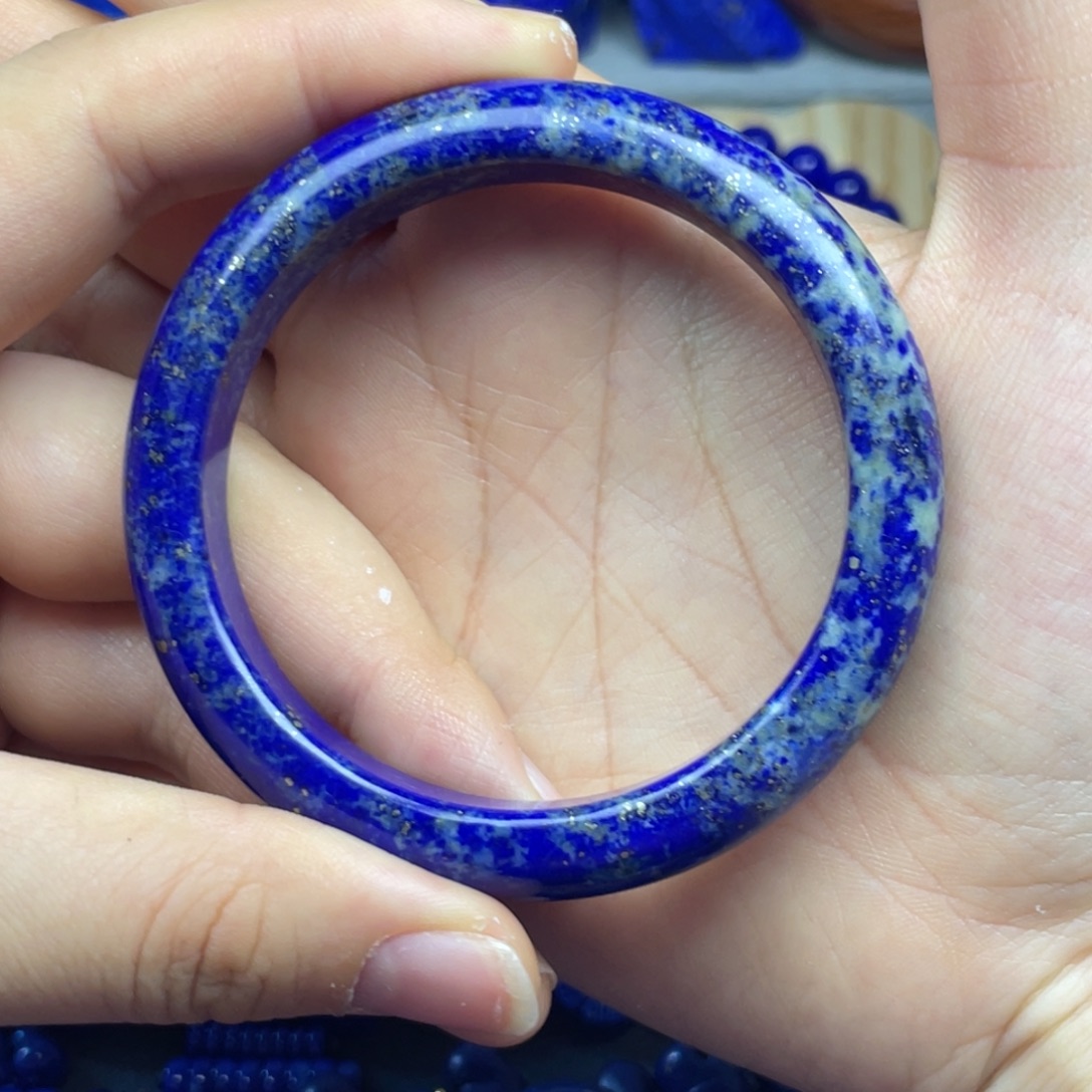 青金石未镶嵌手镯55.5