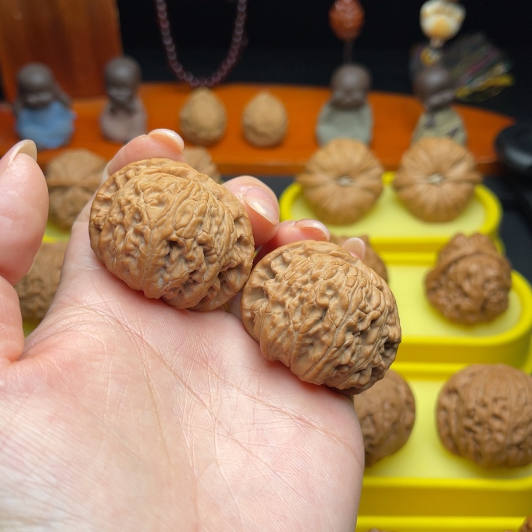 把件文玩核桃40球白