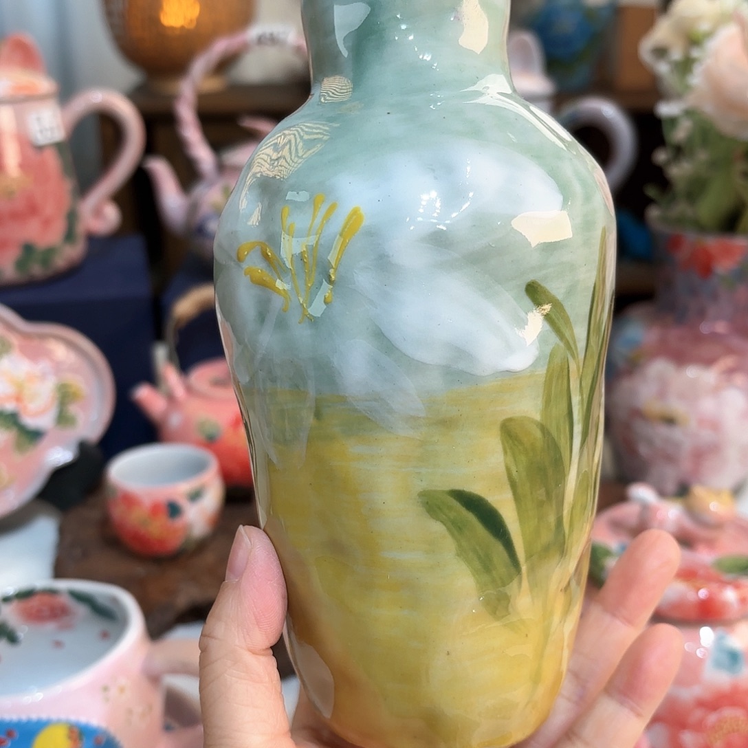 景德镇手绘高温釉下彩陶瓷茶具