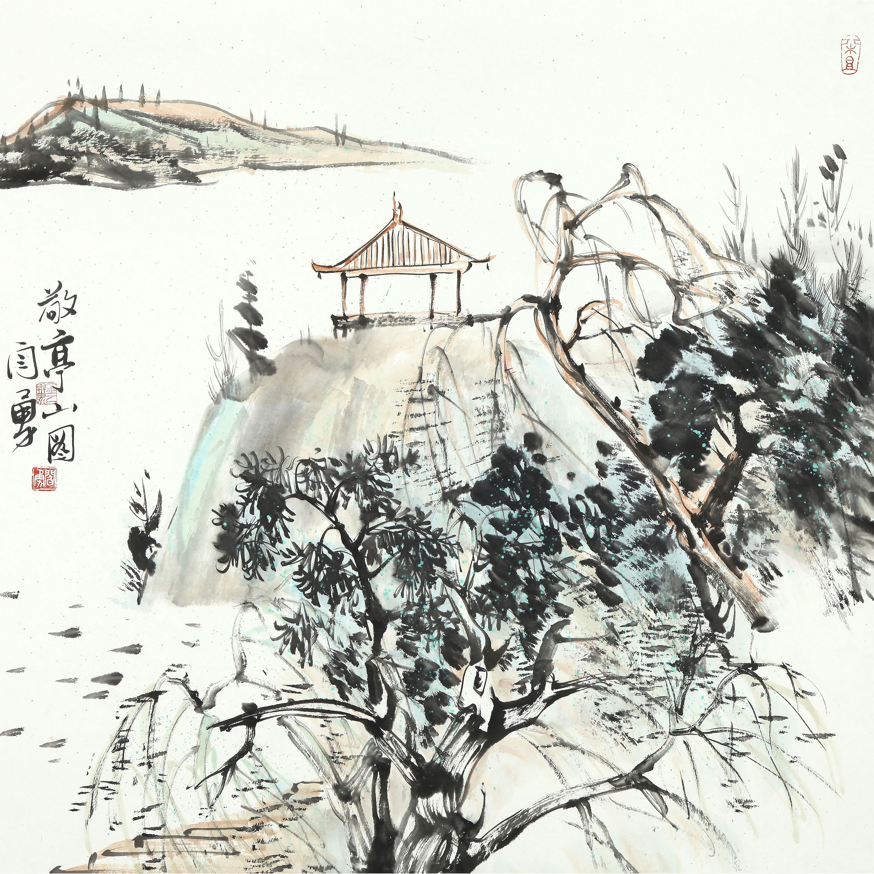  14403、闫勇 敬亭山图【宣德144拍卖】