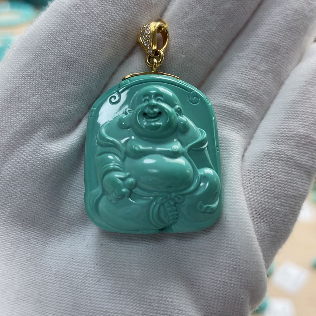 绿松石珠宝奇石未镶嵌