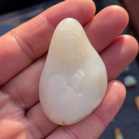 和田玉套链未镶嵌