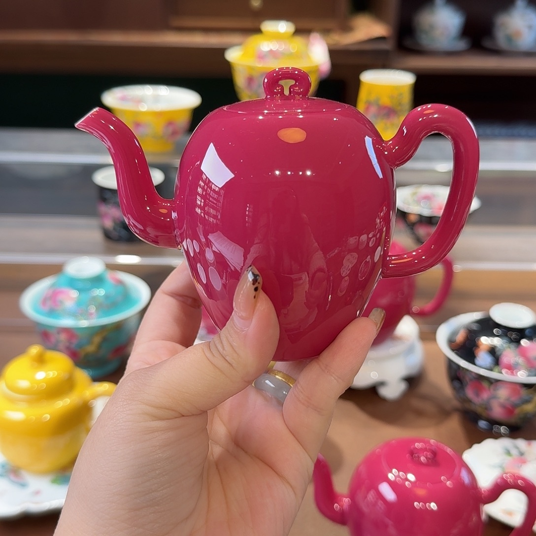 珐琅彩主人杯茶具茶具套装