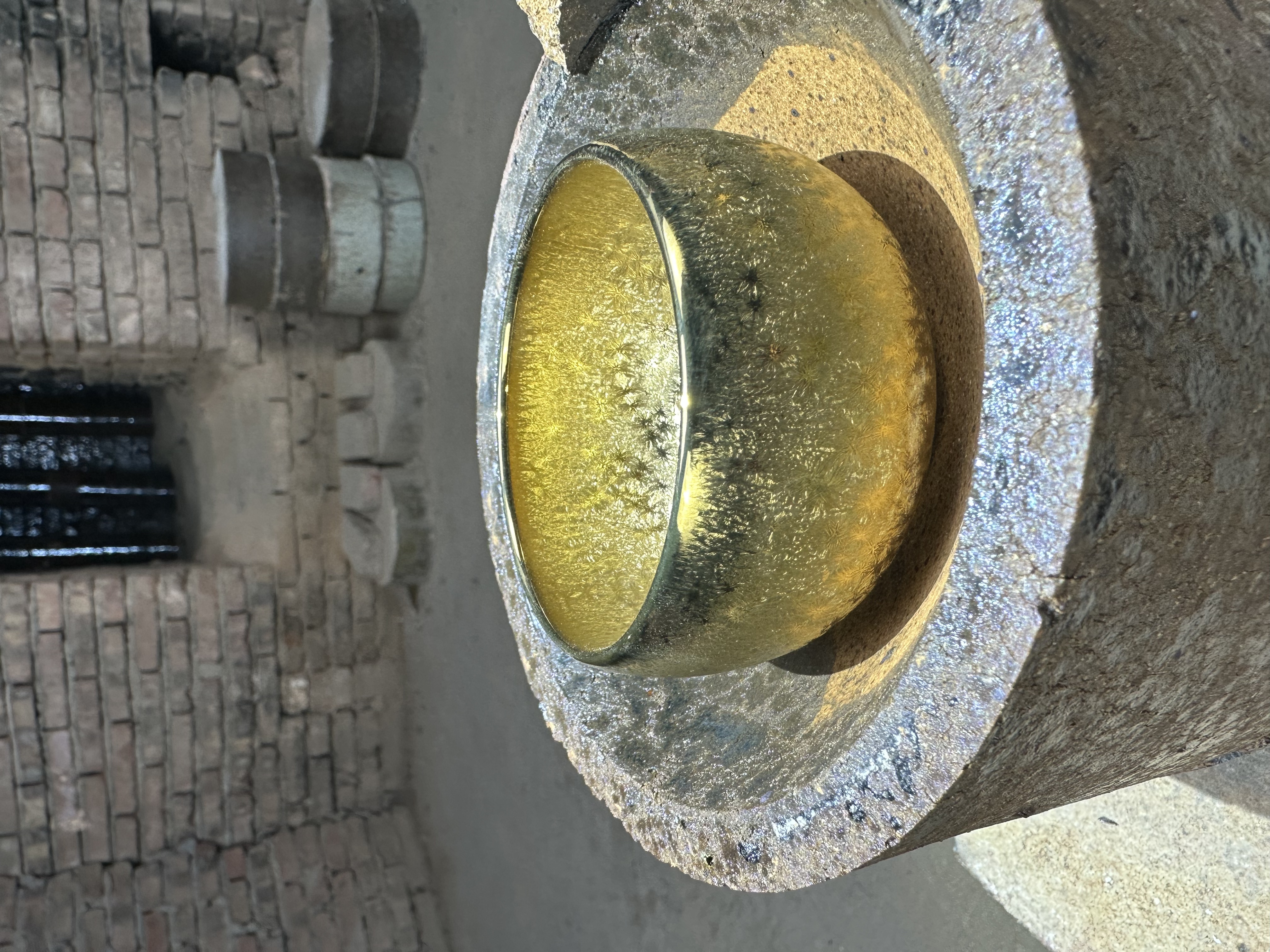 建窑建盏 金色传说 金油滴 手工 茶杯 主人杯