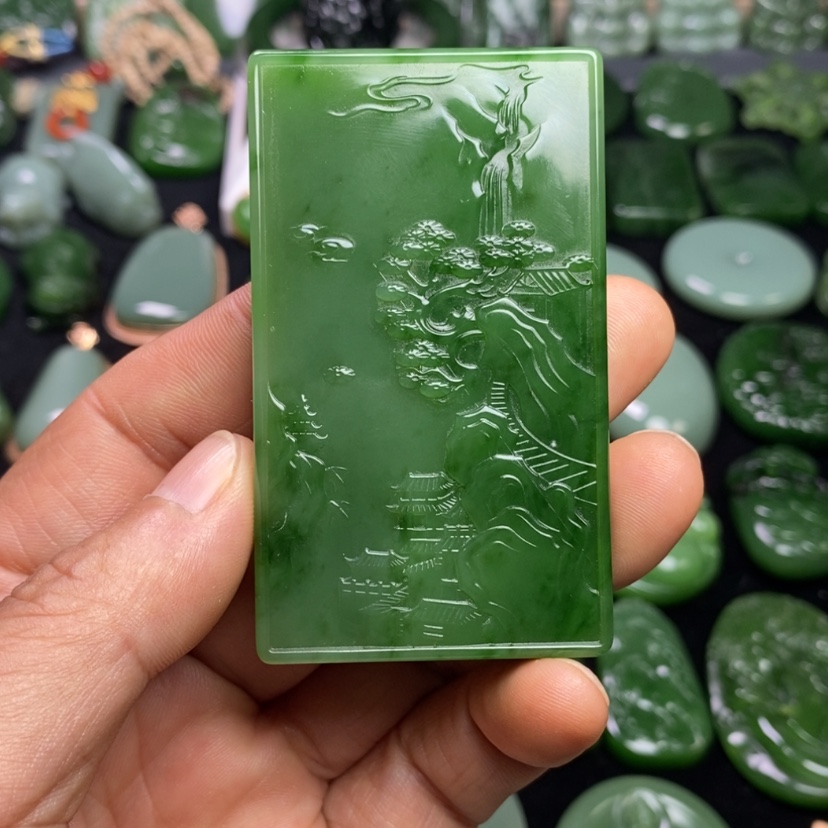 【闪购商品】和田玉（碧玉）吊坠未镶嵌C****r