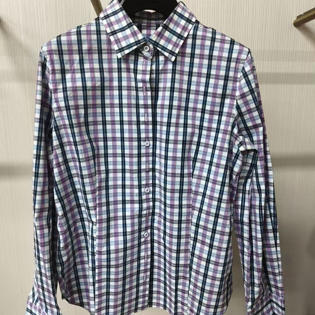 不支持退换 女款衬衫格纹长袖时尚休闲百搭1001-300782