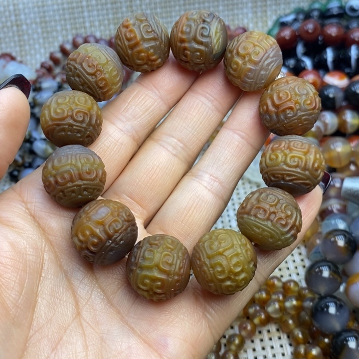 玛瑙/玉髓手链未镶嵌珍****哥