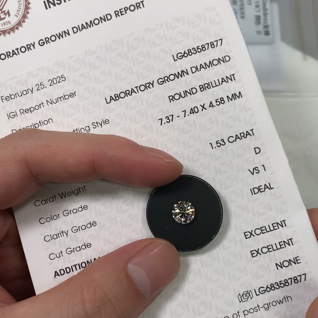 实验室培育钻石裸石未镶嵌