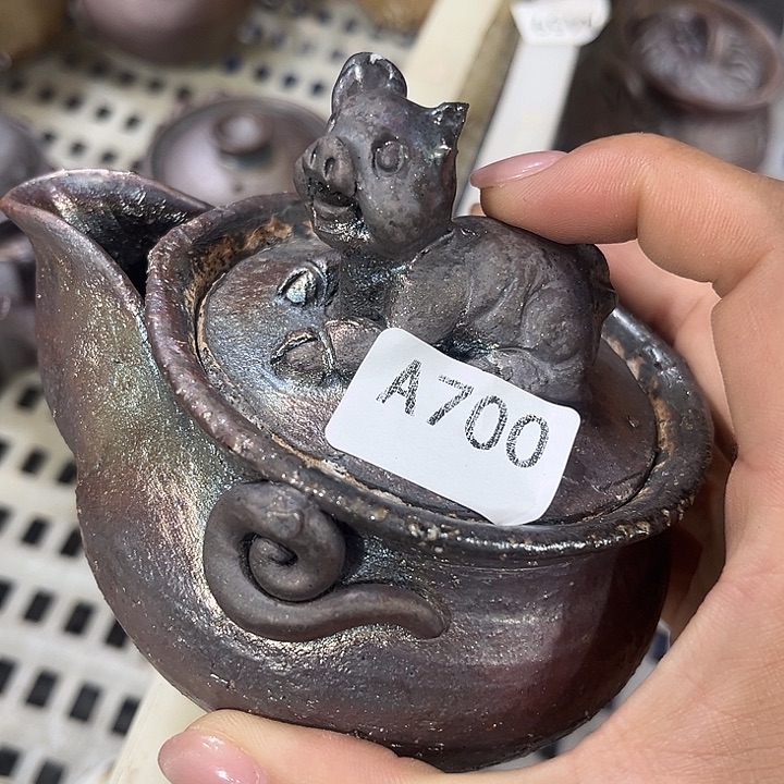 柴烧裸烧纯手工制作瑕疵不退不换