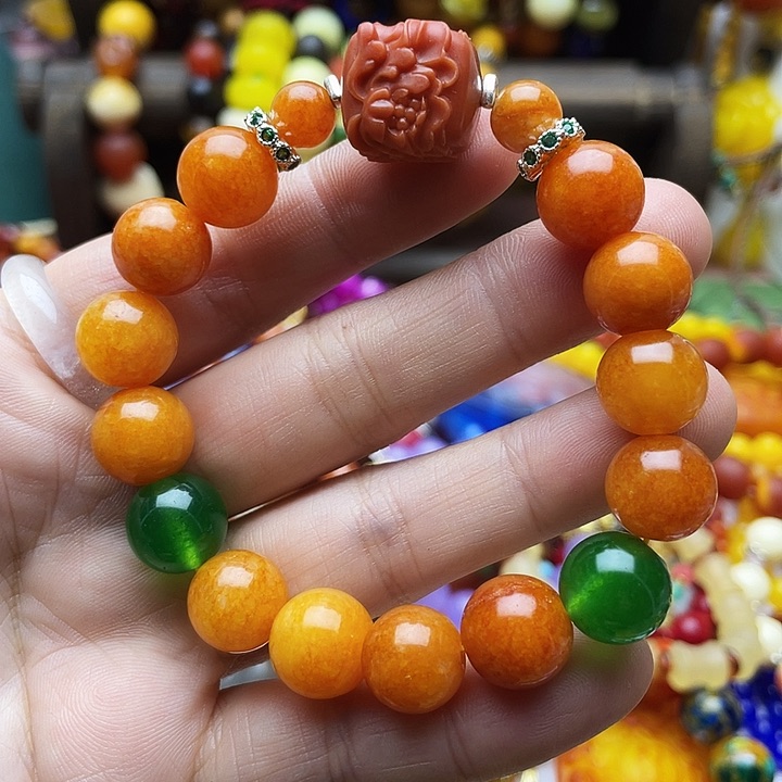 树脂制品91号黄色手串