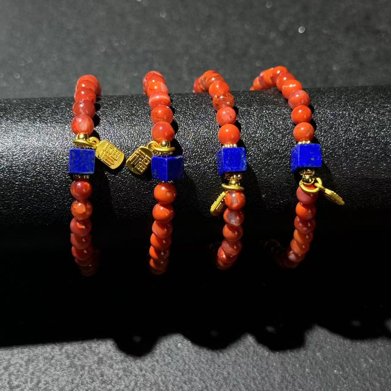 【与帅珠宝】南红diy青金石方糖单圈D050811-多样性发其一