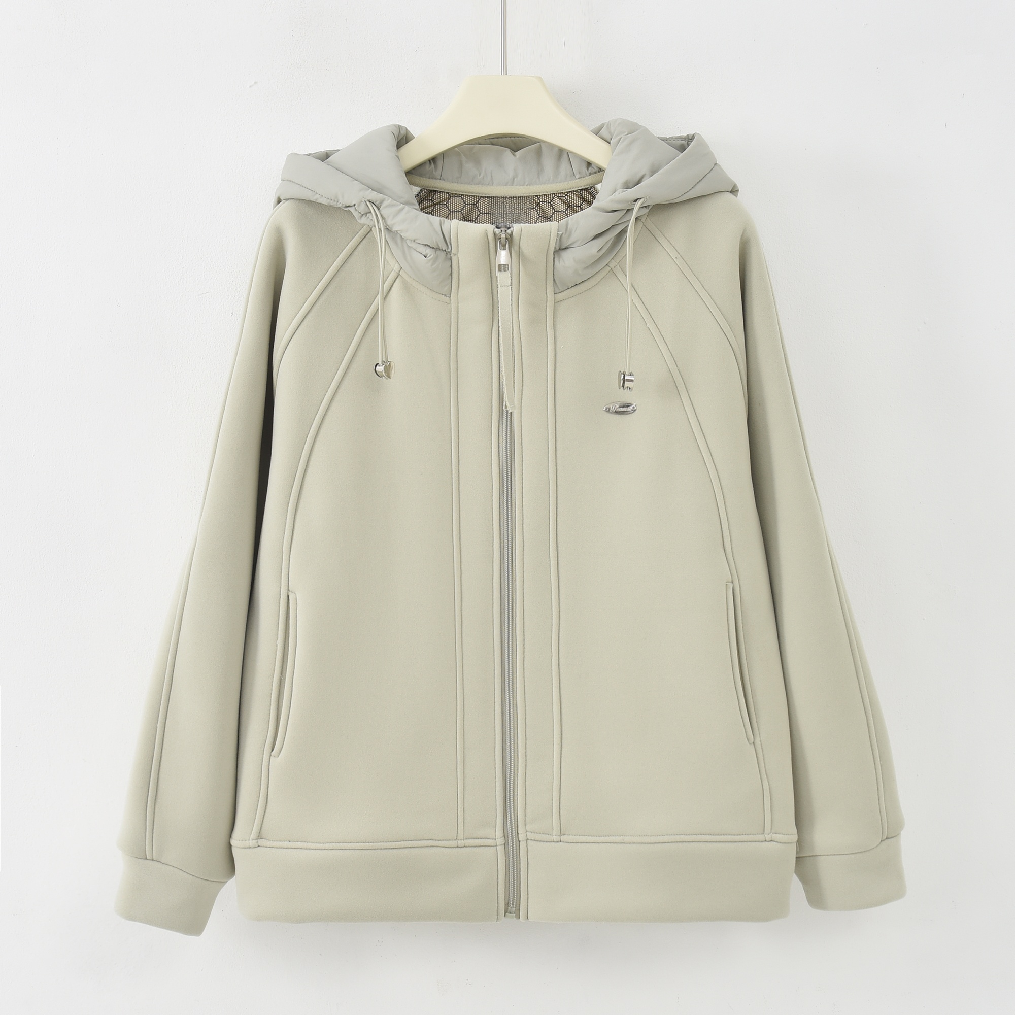 ZH-[防风保暖]2025秋冬新款百搭加绒极简休闲女外套K-MF6995