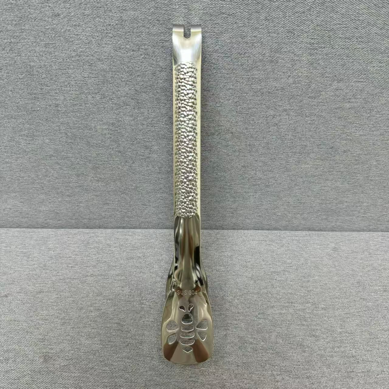 2-035-1 石纹夹子 家用烧烤夹食物夹 长约28CM 重量约120克