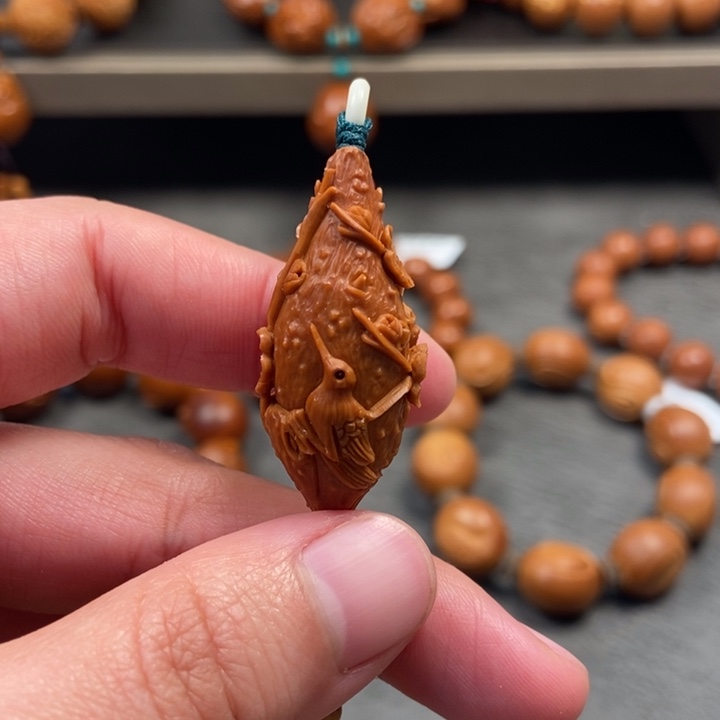 橄榄核手串/手链腊梅报喜