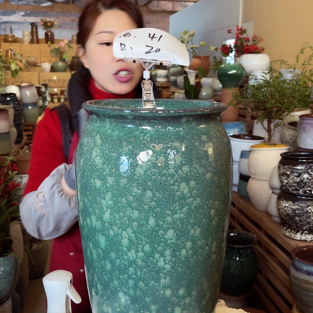 紫砂花盆高度41口径20