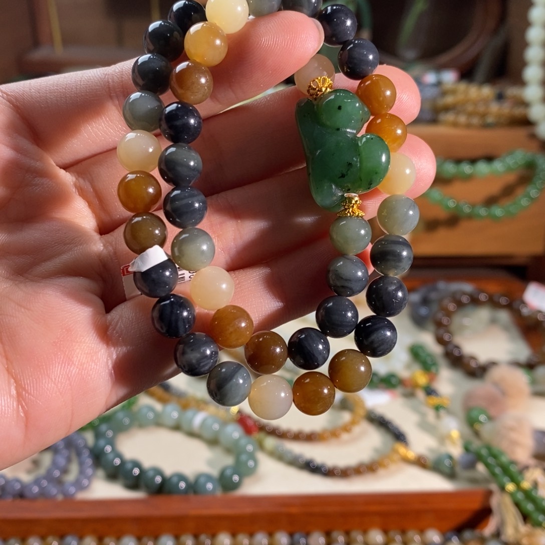 和田玉未镶嵌手链