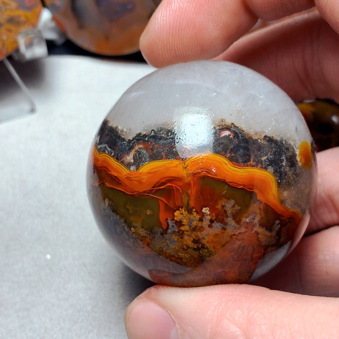 李***发玛瑙/玉髓未镶嵌战国红