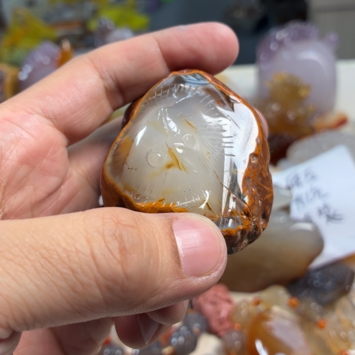 玛瑙/玉髓未镶嵌吊坠(不含链)