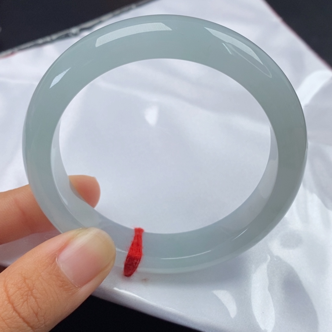 翡翠手镯未镶嵌55.4正圈 毕业款！