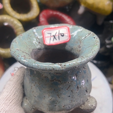 粗陶花盆手工花盆制作就这样