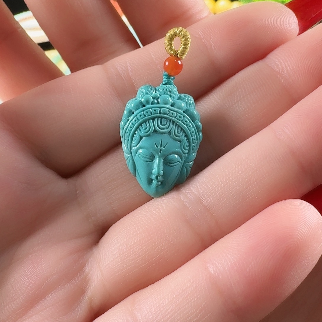 绿松石未镶嵌颈饰