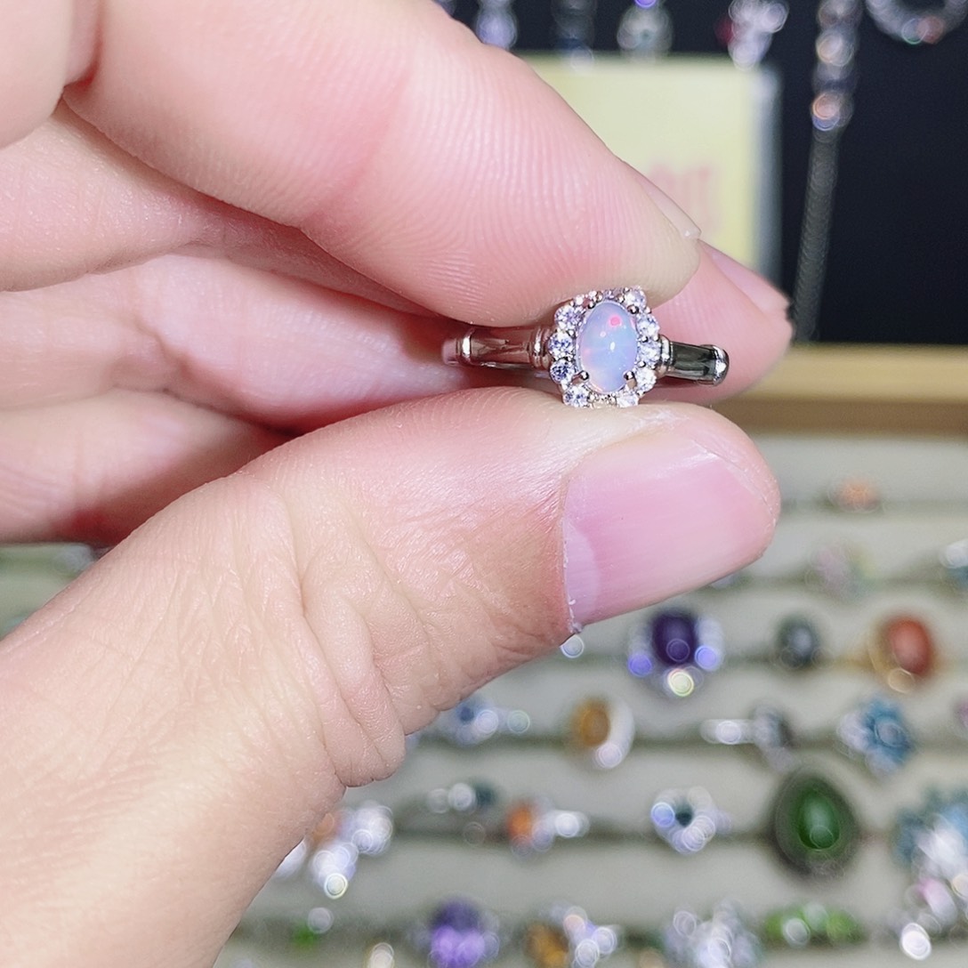 未镶嵌欧泊戒指569