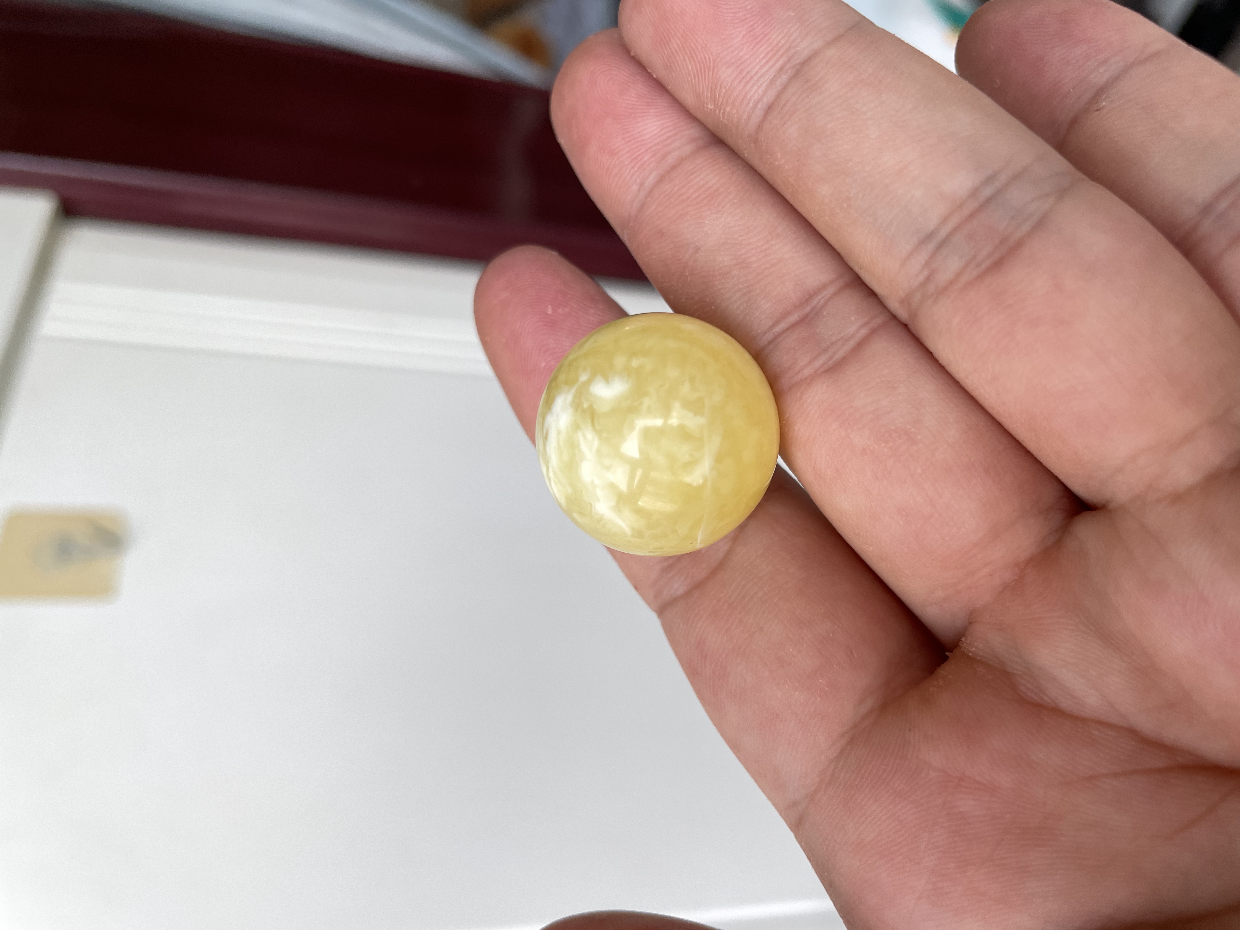 蜜蜡单株俄料原矿白花
