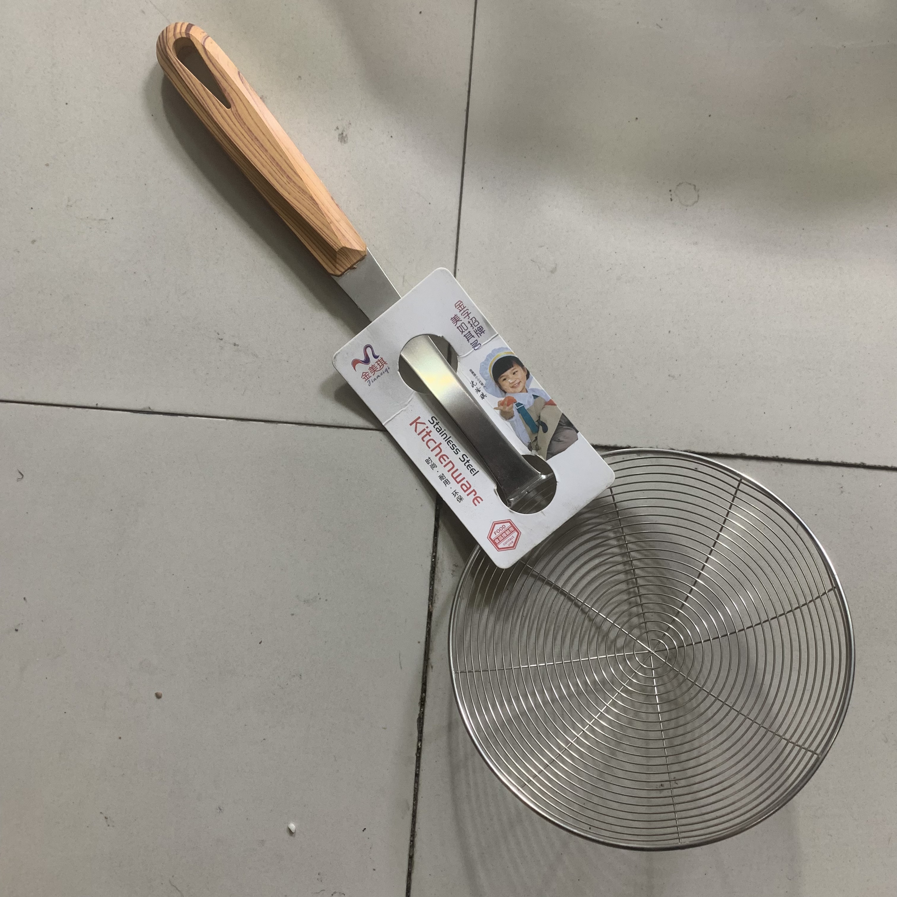 漏勺家用厨房漏勺大捞勺滤网笊篱沥勺大漏勺家用不锈钢过滤网捞勺