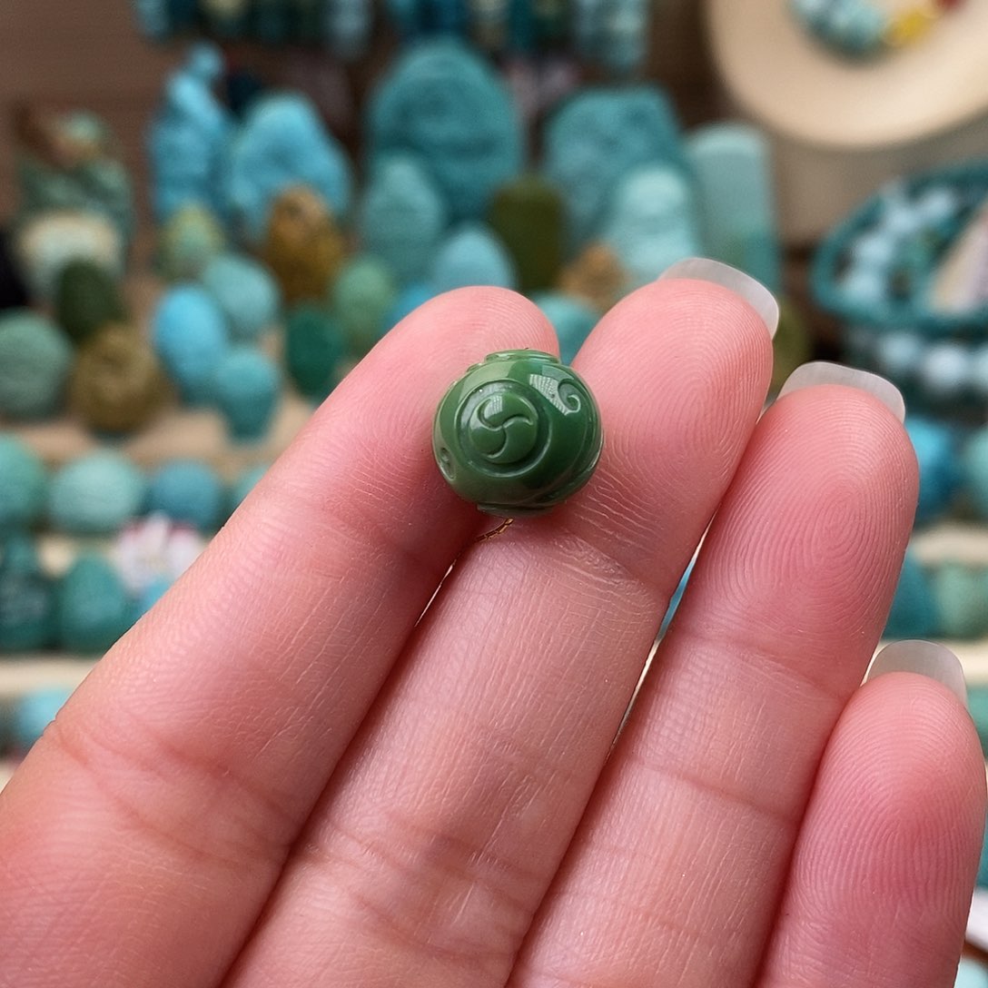 未镶嵌绿松石珠宝奇石10.5