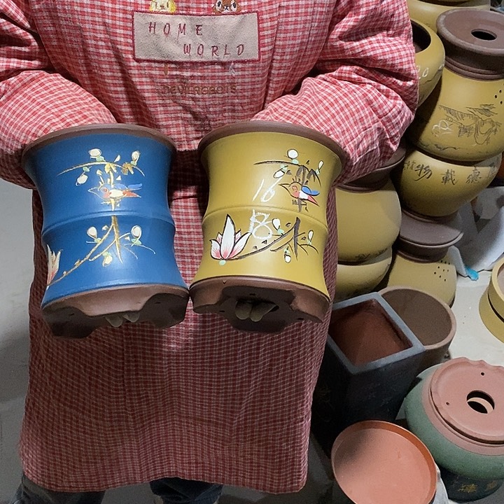 紫砂花盆紫砂花盆