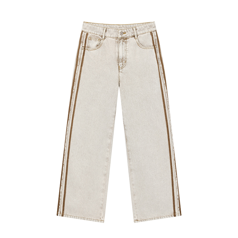 【尚雅专属】设计感牛仔直筒裤N2605