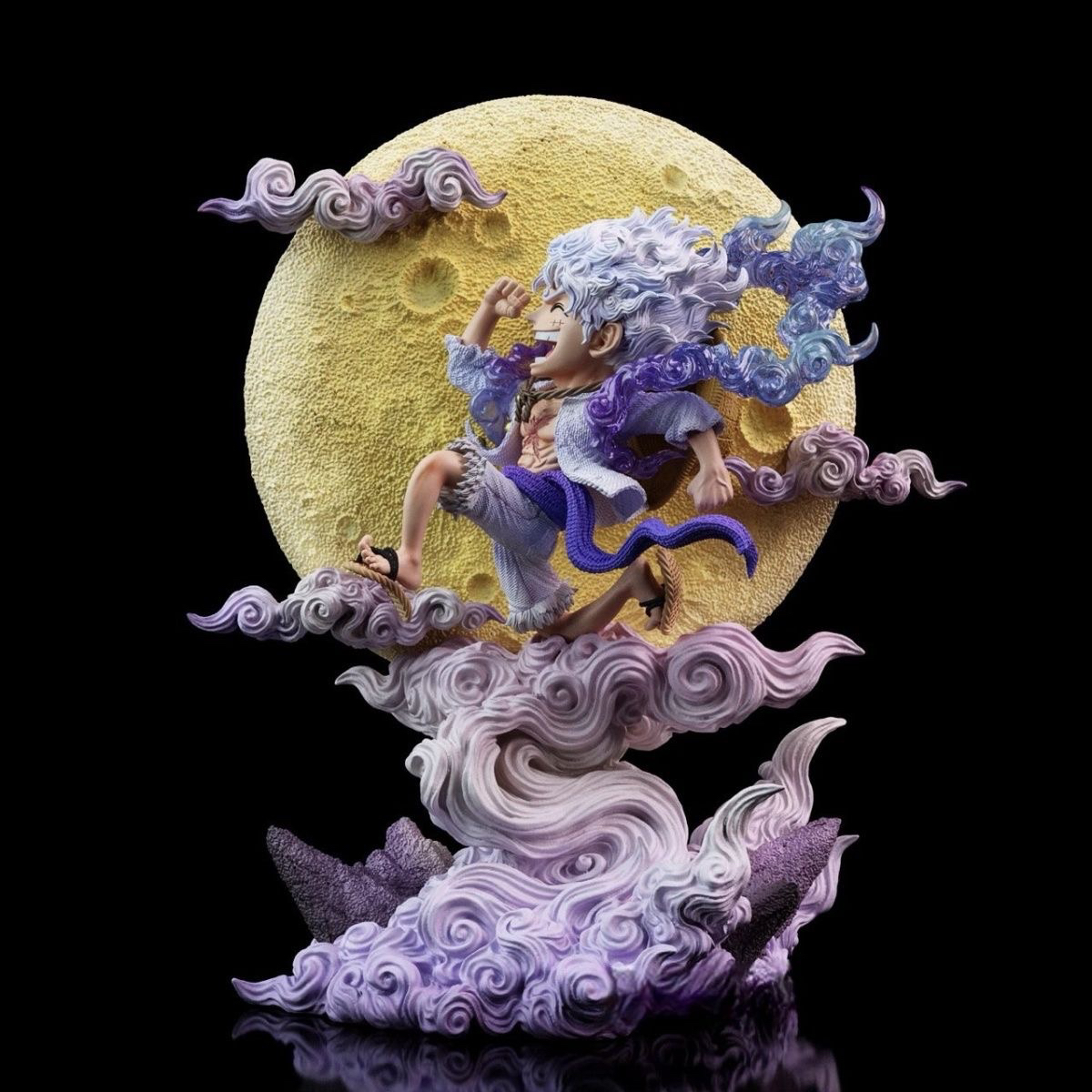 海贼王 奔月尼卡路飞14cm q版可发光 动漫手办摆件