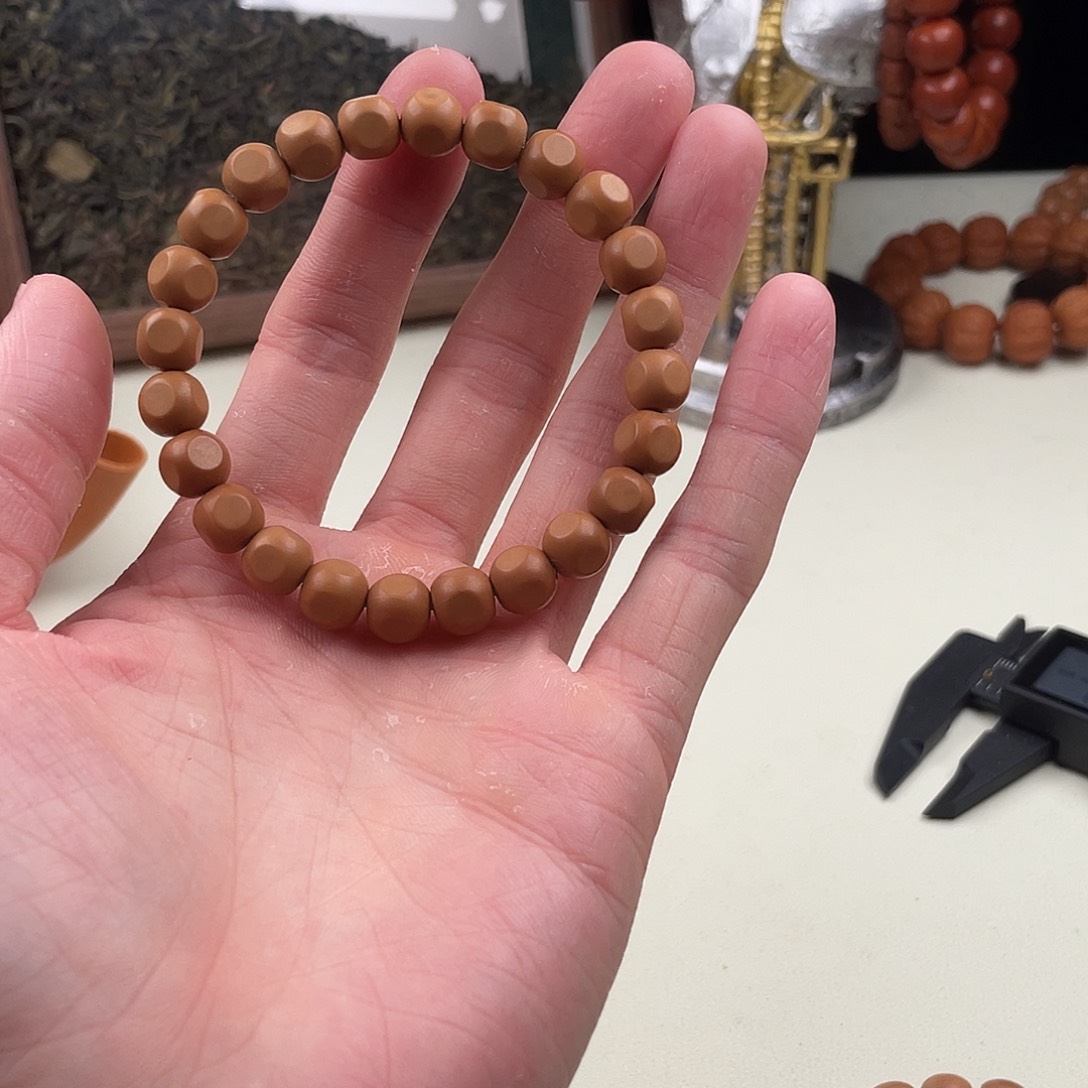 猴头核桃手串泛油8➕六方