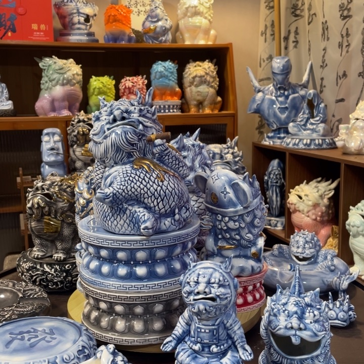 奔***）瓷片摆件111111111