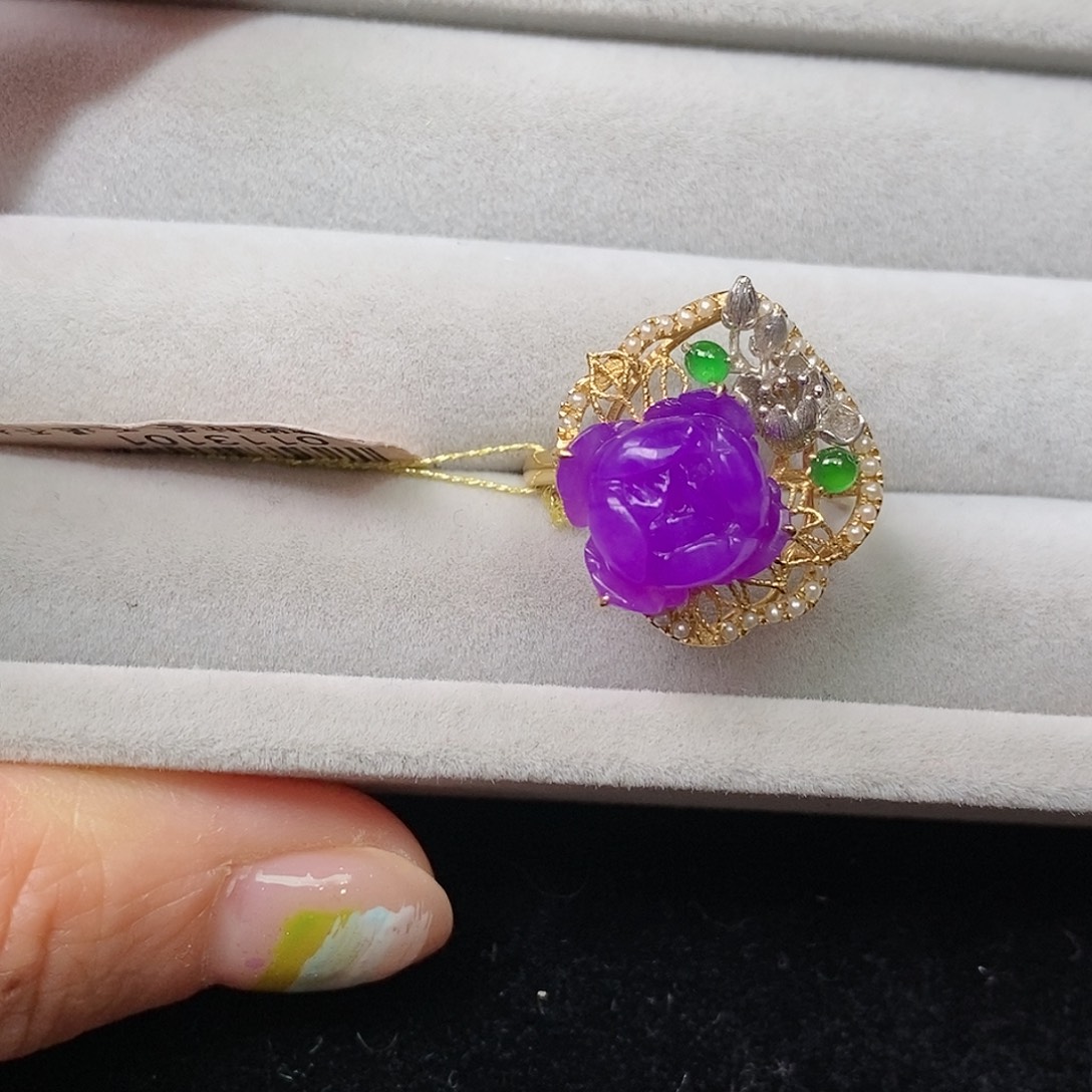 苏纪石（舒俱来）18K金镶嵌戒指