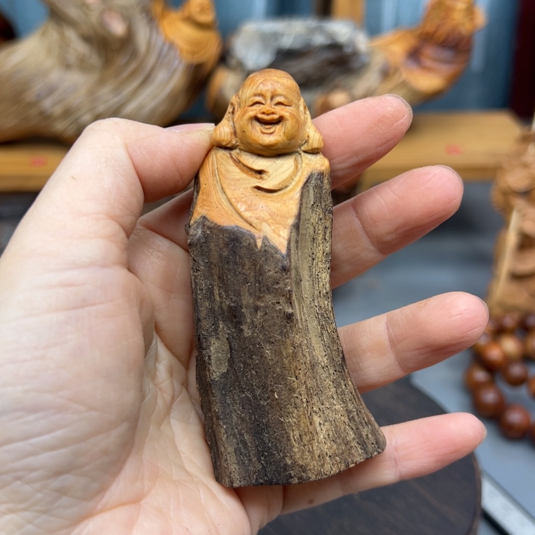 柏木崖柏木摆件手把件70