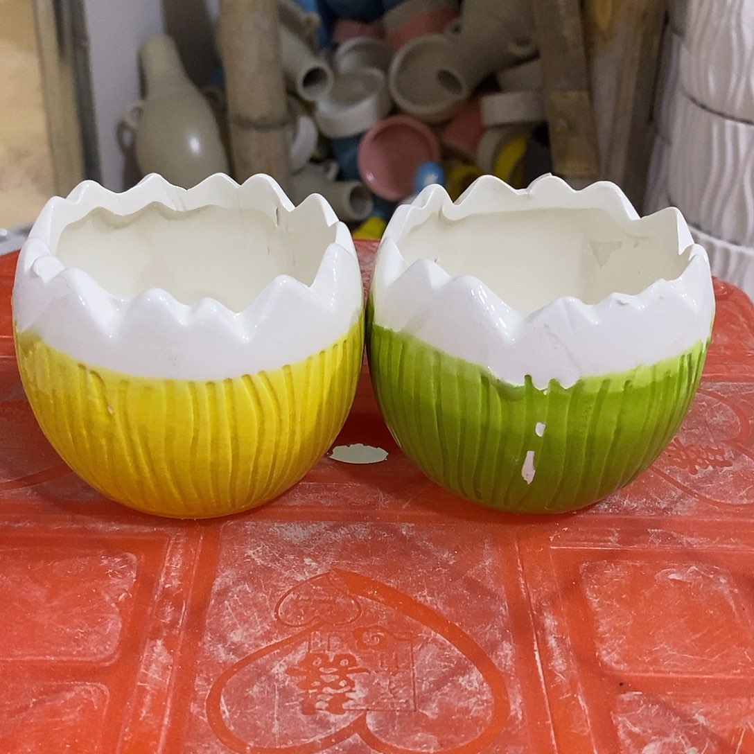 摆件陶陶盆有孔 瑕疵介意勿拍