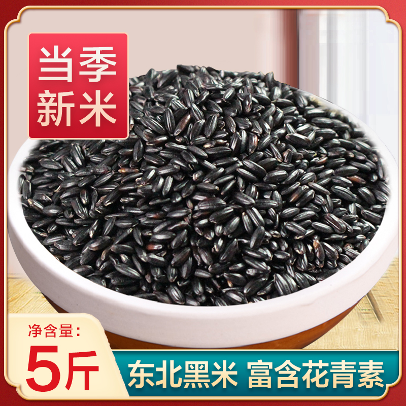 永祥龙25年黑龙江黑米东北大米五谷杂粮黑米粥无染色软糯营养精选