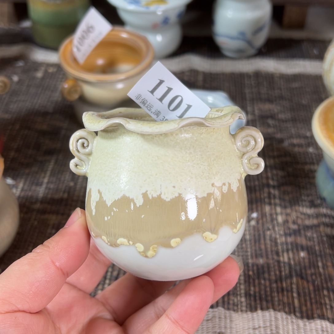 红陶景德镇手工花盆