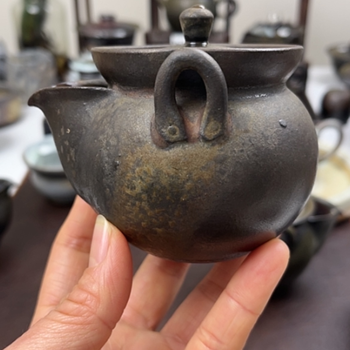 【闪购商品】龙*风柴烧茶具柴烧宝瓶